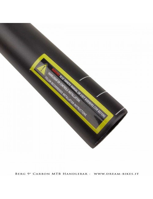 PORTE (ex BERG) Hrunting Curva Manubrio Carbon MTB Flat 9° 105 gr.