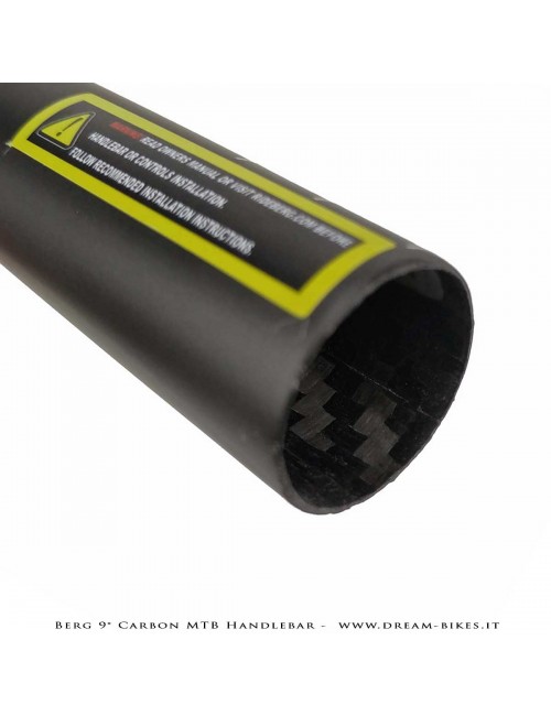 PORTE (ex BERG) Hrunting MTB Carbon Handlebar Flatbar 9° 105 gr.