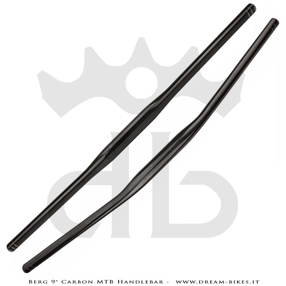 PORTE (ex BERG) Hrunting Curva Manubrio Carbon MTB Flat 9° 105 gr.