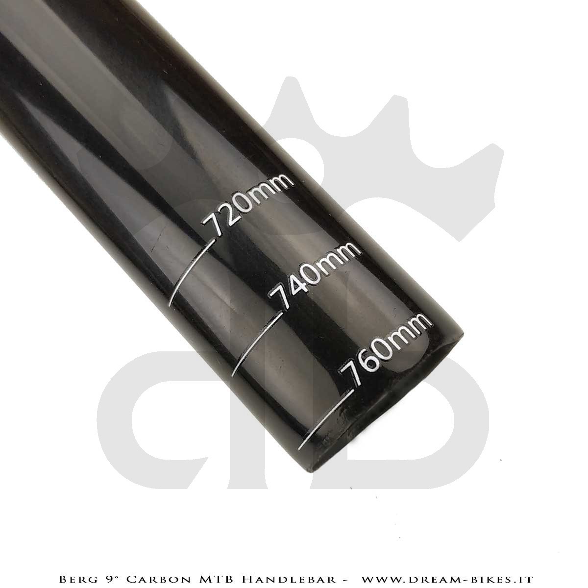 PORTE (ex BERG) Hrunting MTB Carbon Handlebar Flatbar 9° 105 gr.