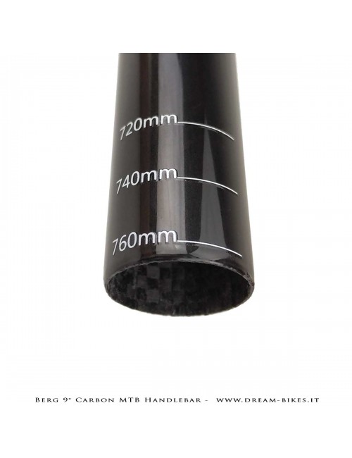 PORTE (ex BERG) Hrunting MTB Carbon Handlebar Flatbar 9° 105 gr.