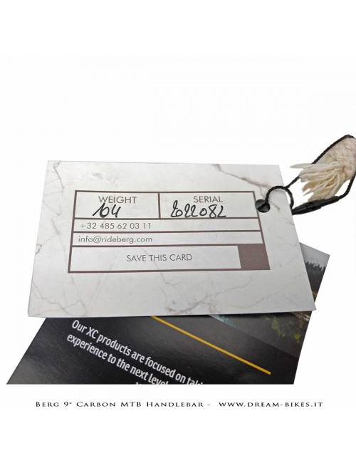 PORTE (ex BERG) Hrunting MTB Carbon Handlebar Flatbar 9° 105 gr.