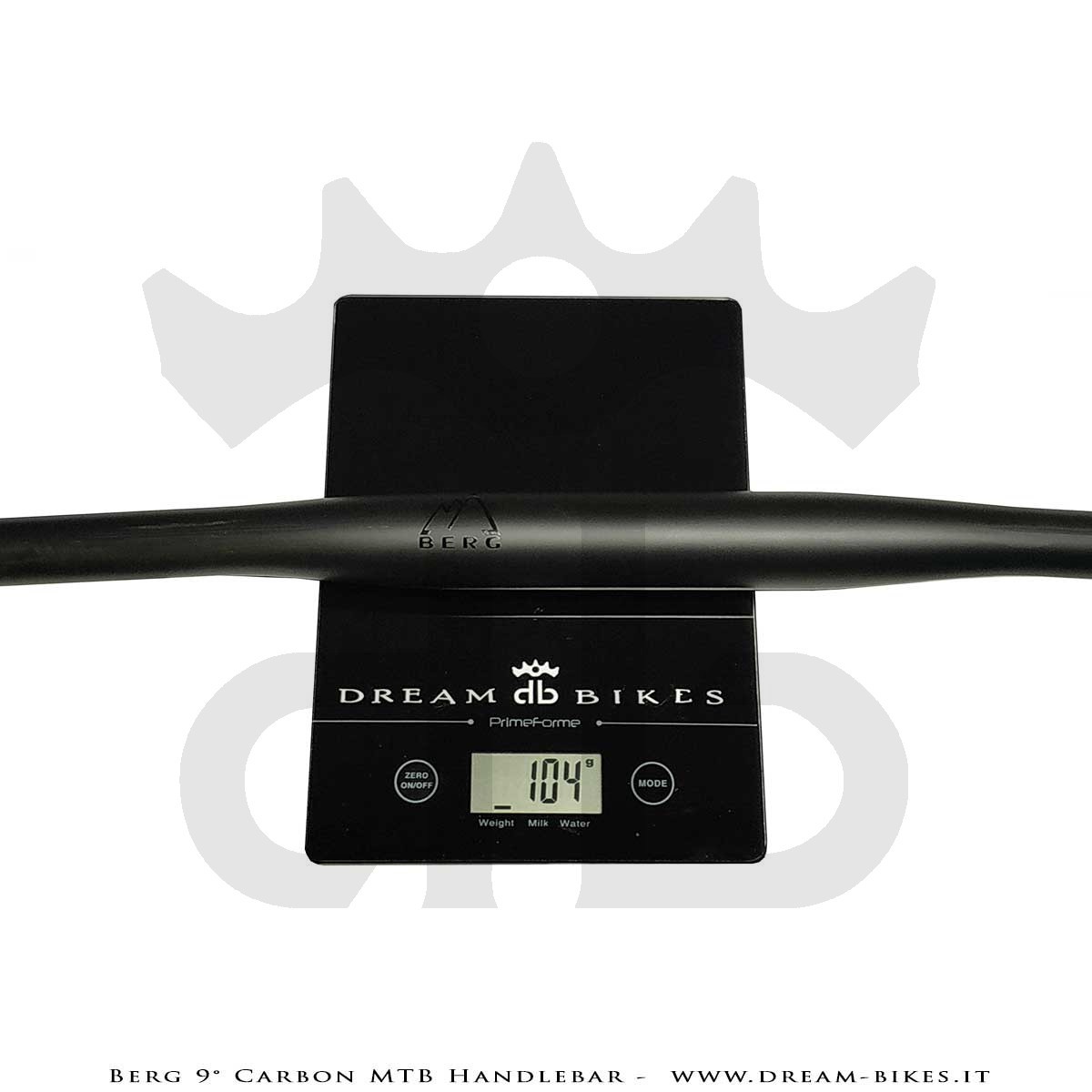 PORTE (ex BERG) Hrunting MTB Carbon Handlebar Flatbar 9° 105 gr.