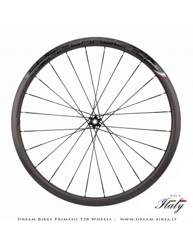 GrigioCarbonio Primato T28 Ruote Disc Tubolare - 820 gr.