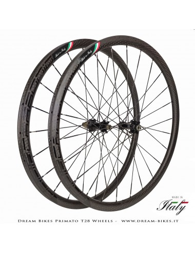 GrigioCarbonio Primato T28 Ruote Disc Tubolare - 820 gr.