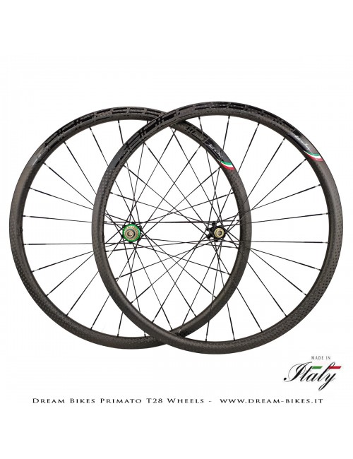 GrigioCarbonio Primato T28 Ruote Disc Tubolare - 820 gr.