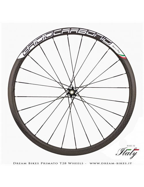 GrigioCarbonio Primato T28 Disc Tubular Wheels - 820 gr.