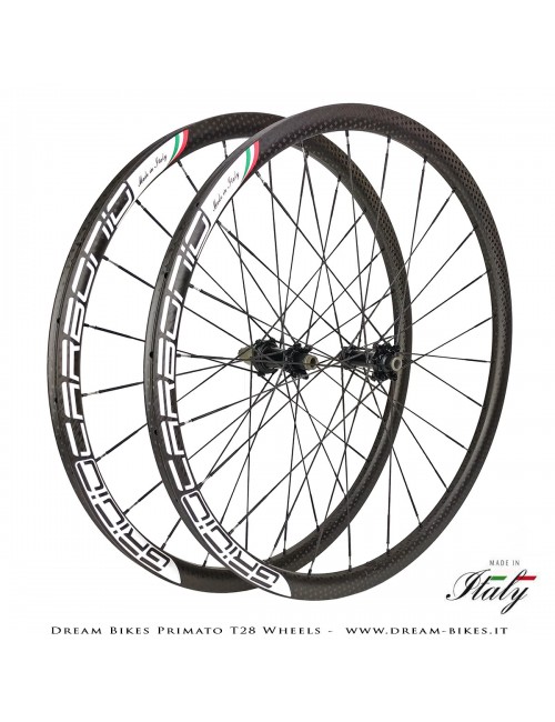 GrigioCarbonio Primato T28 Disc Tubular Wheels - 820 gr.