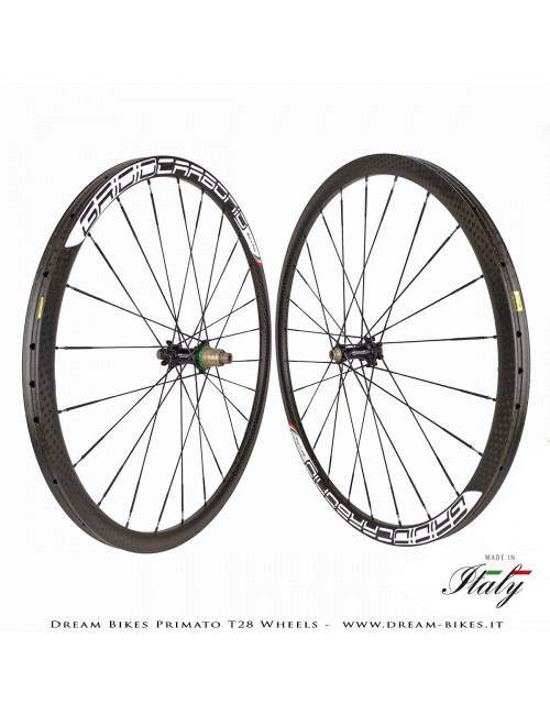 GrigioCarbonio Primato T28 Ruote Disc Tubolare - 820 gr.