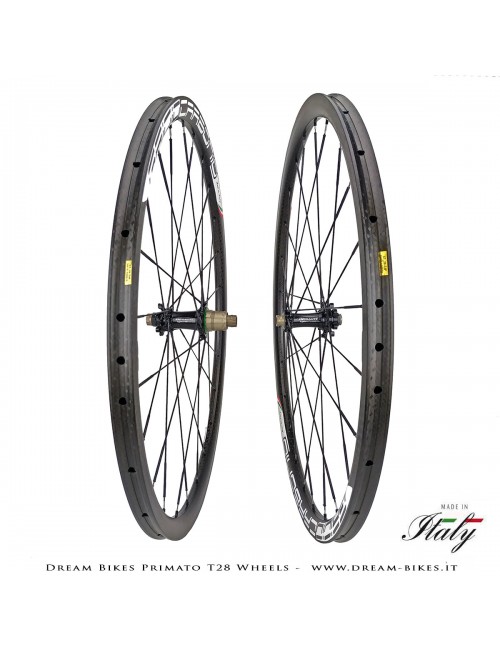 GrigioCarbonio Primato T28 Ruote Disc Tubolare - 820 gr.