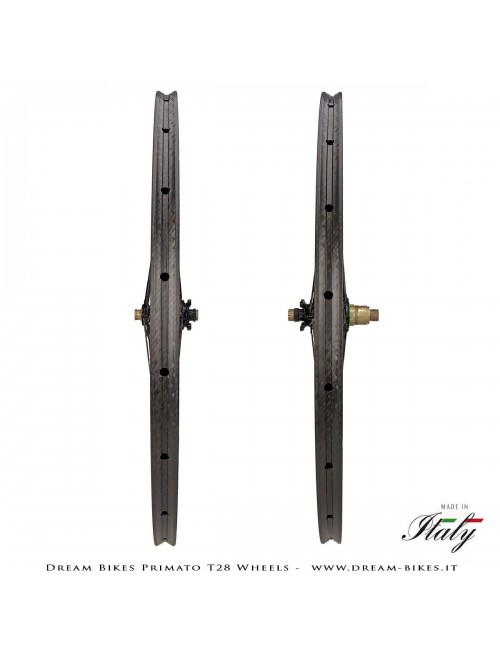 GrigioCarbonio Primato T28 Disc Tubular Wheels - 820 gr.