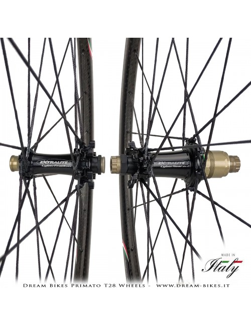 GrigioCarbonio Primato T28 Ruote Disc Tubolare - 820 gr.