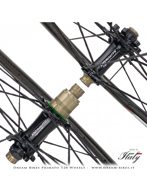 GrigioCarbonio Primato T28 Ruote Disc Tubolare - 820 gr.