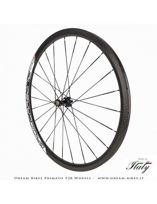 GrigioCarbonio Primato T28 Ruote Disc Tubolare - 820 gr.