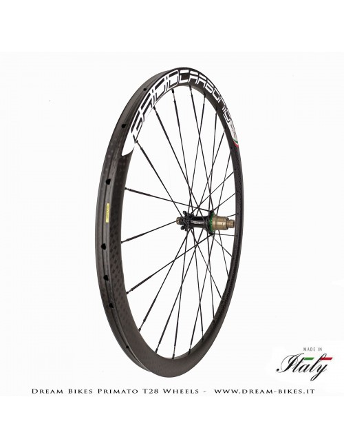 GrigioCarbonio Primato T28 Disc Tubular Wheels - 820 gr.