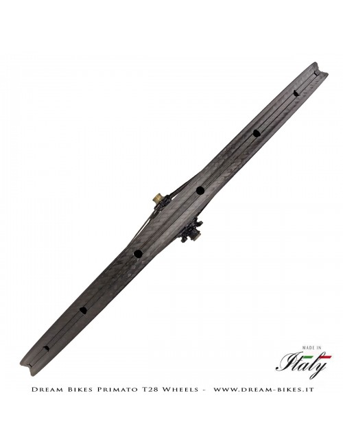 GrigioCarbonio Primato T28 Ruote Disc Tubolare - 820 gr.