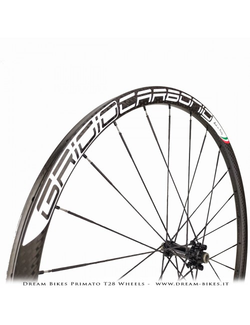 GrigioCarbonio Primato T28 Ruote Disc Tubolare - 820 gr.