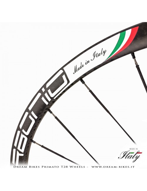 GrigioCarbonio Primato T28 Ruote Disc Tubolare - 820 gr.