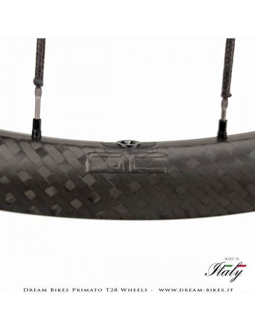 GrigioCarbonio Primato T28 Disc Tubular Wheels - 820 gr.