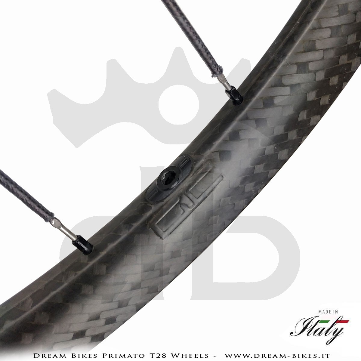 GrigioCarbonio Primato T28 Disc Tubular Wheels - 820 gr.