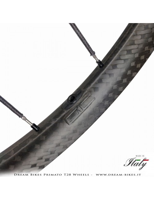 GrigioCarbonio Primato T28 Ruote Disc Tubolare - 820 gr.