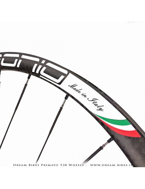 GrigioCarbonio Primato T28 Ruote Disc Tubolare - 820 gr.