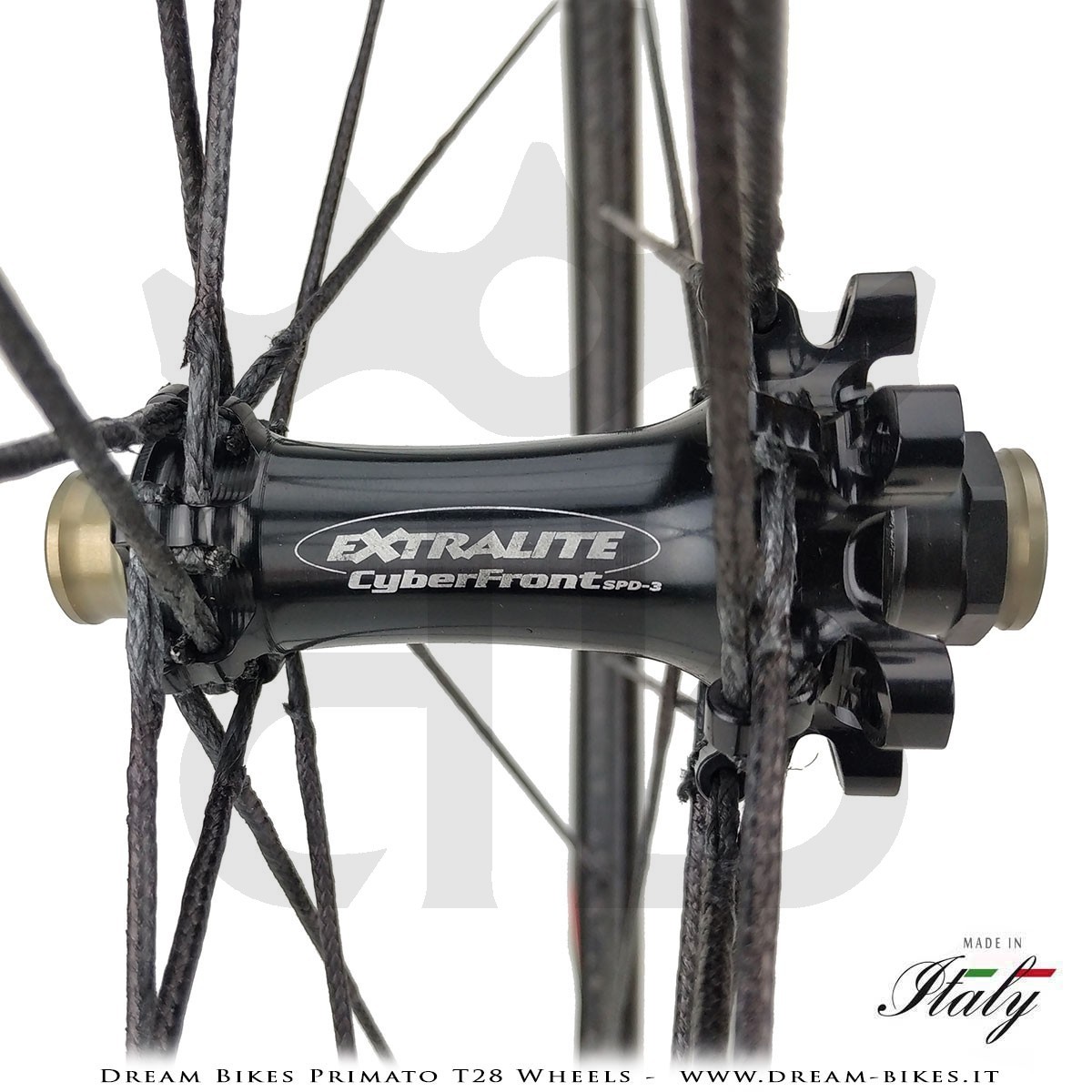 GrigioCarbonio Primato T28 Disc Tubular Wheels - 820 gr.