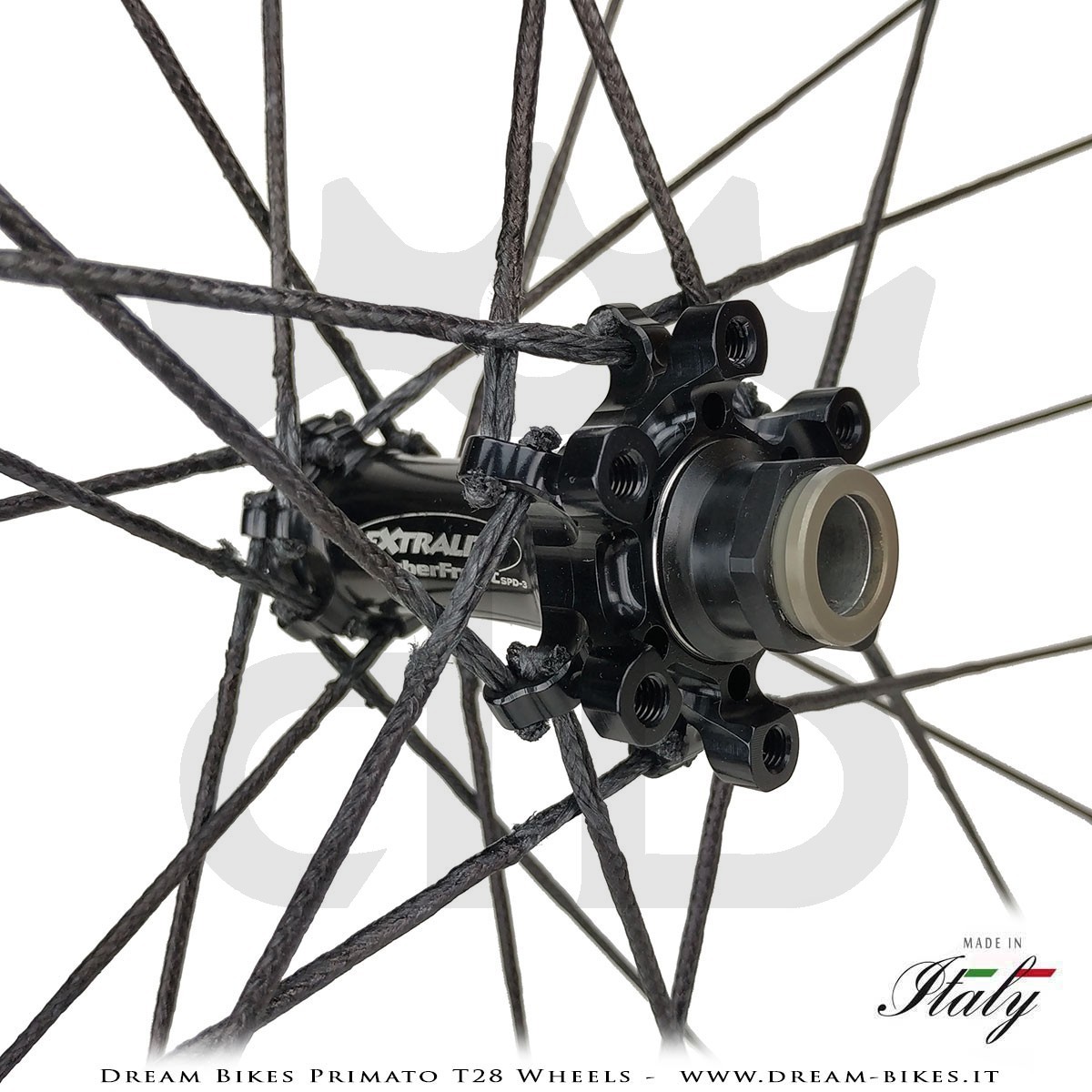 GrigioCarbonio Primato T28 Ruote Disc Tubolare - 820 gr.