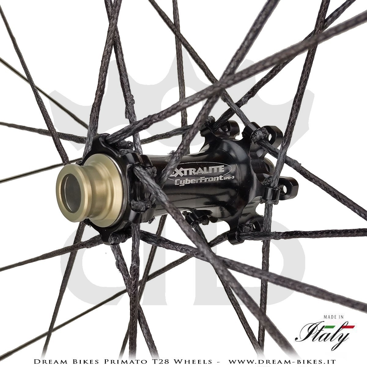 GrigioCarbonio Primato T28 Ruote Disc Tubolare - 820 gr.