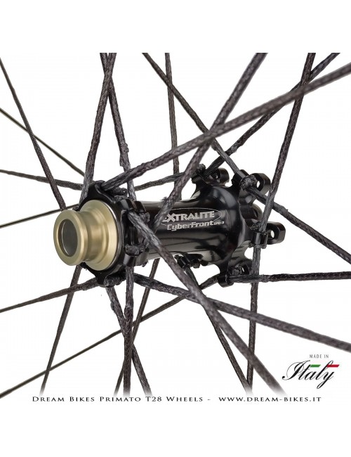 GrigioCarbonio Primato T28 Disc Tubular Wheels - 820 gr.