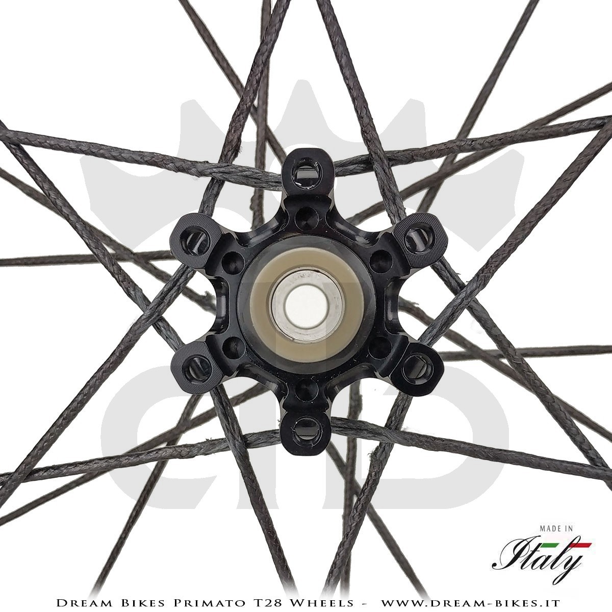 GrigioCarbonio Primato T28 Ruote Disc Tubolare - 820 gr.