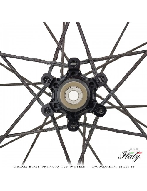 GrigioCarbonio Primato T28 Disc Tubular Wheels - 820 gr.