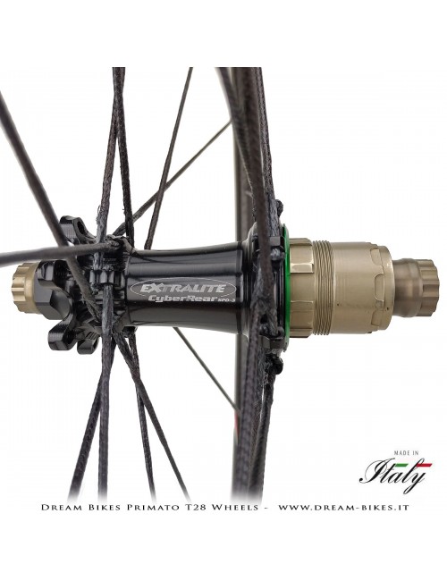 GrigioCarbonio Primato T28 Disc Tubular Wheels - 820 gr.