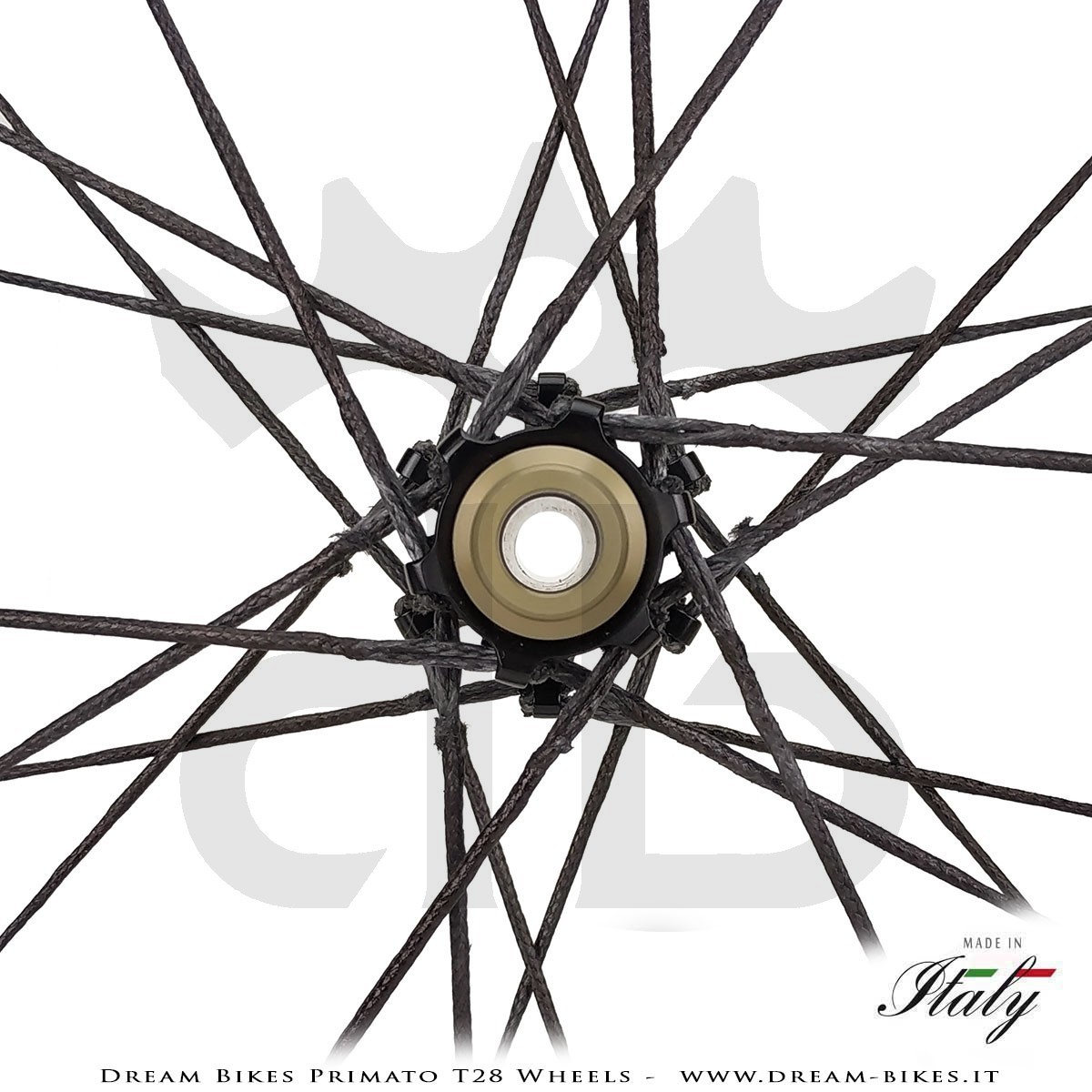 GrigioCarbonio Primato T28 Ruote Disc Tubolare - 820 gr.