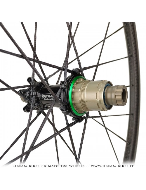 GrigioCarbonio Primato T28 Disc Tubular Wheels - 820 gr.