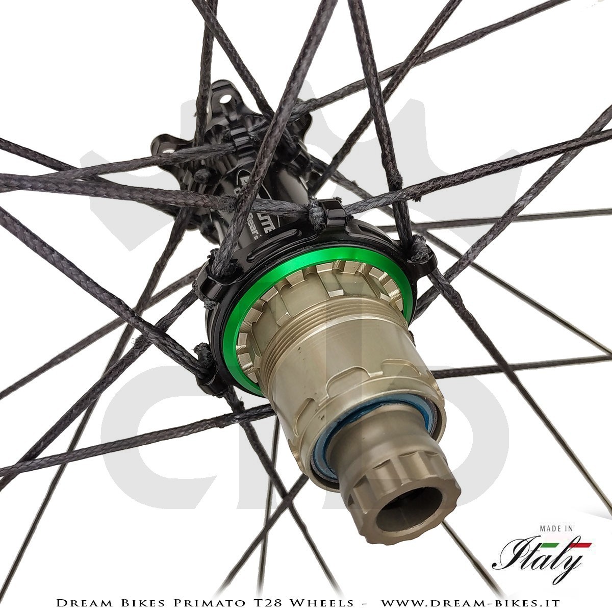 GrigioCarbonio Primato T28 Ruote Disc Tubolare - 820 gr.