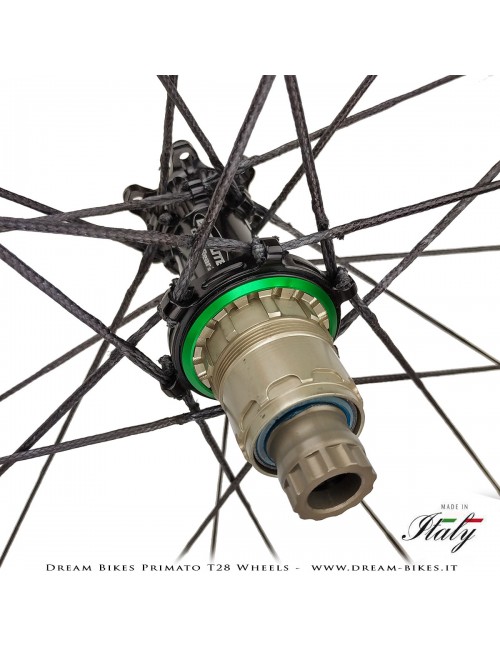 GrigioCarbonio Primato T28 Disc Tubular Wheels - 820 gr.