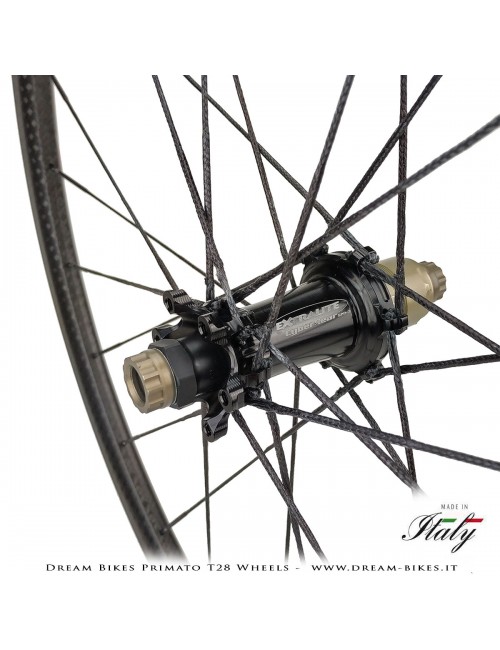 GrigioCarbonio Primato T28 Ruote Disc Tubolare - 820 gr.