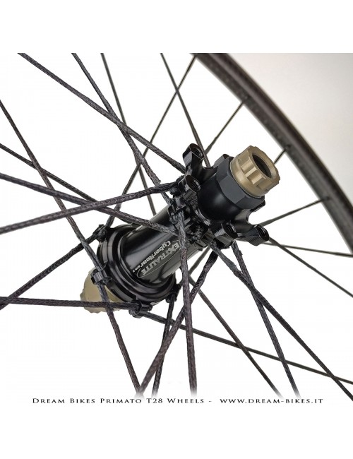 GrigioCarbonio Primato T28 Disc Tubular Wheels - 820 gr.