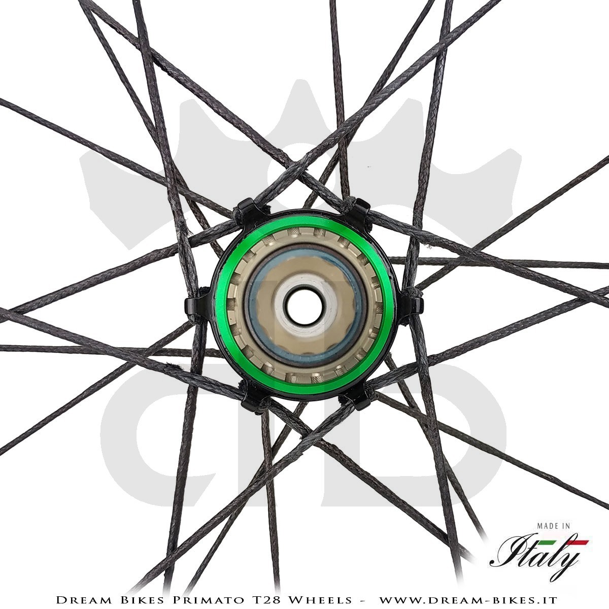 GrigioCarbonio Primato T28 Ruote Disc Tubolare - 820 gr.