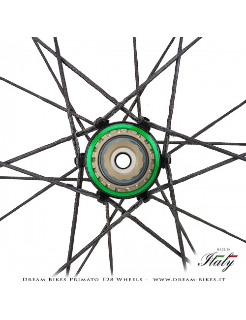 GrigioCarbonio Primato T28 Disc Tubular Wheels - 820 gr.