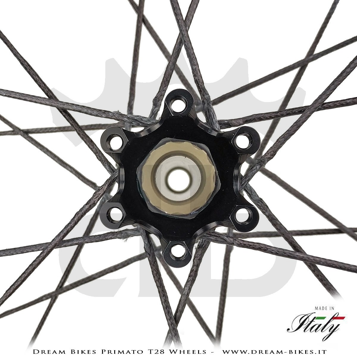 GrigioCarbonio Primato T28 Ruote Disc Tubolare - 820 gr.