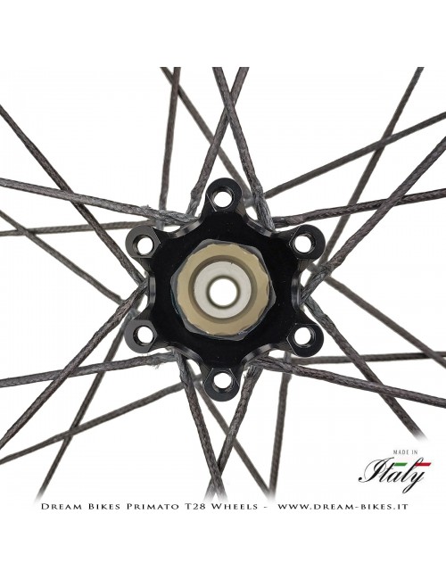 GrigioCarbonio Primato T28 Disc Tubular Wheels - 820 gr.