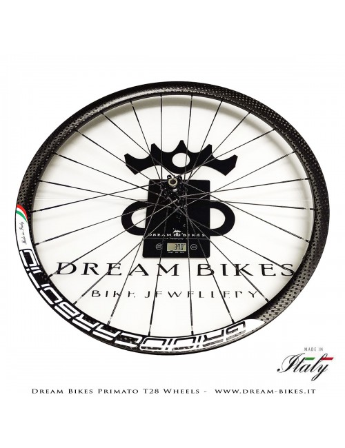 GrigioCarbonio Primato T28 Ruote Disc Tubolare - 820 gr.