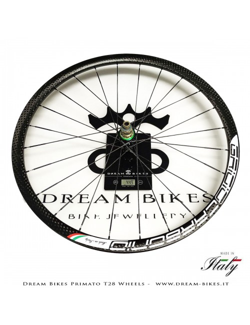 GrigioCarbonio Primato T28 Ruote Disc Tubolare - 820 gr.