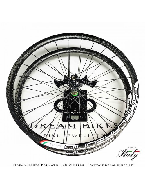 GrigioCarbonio Primato T28 Disc Tubular Wheels - 820 gr.
