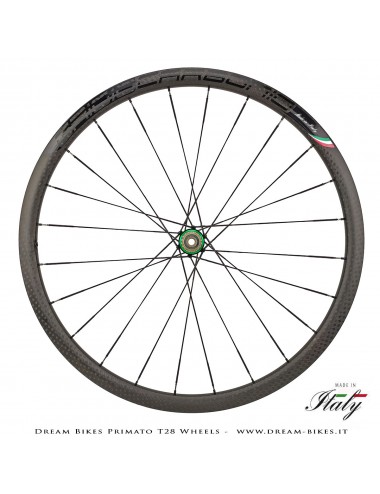 GrigioCarbonio Primato T28 Ruote Disc Tubolare - 820 gr.