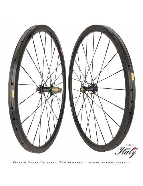 GrigioCarbonio Primato T28 Ruote Disc Tubolare - 820 gr.