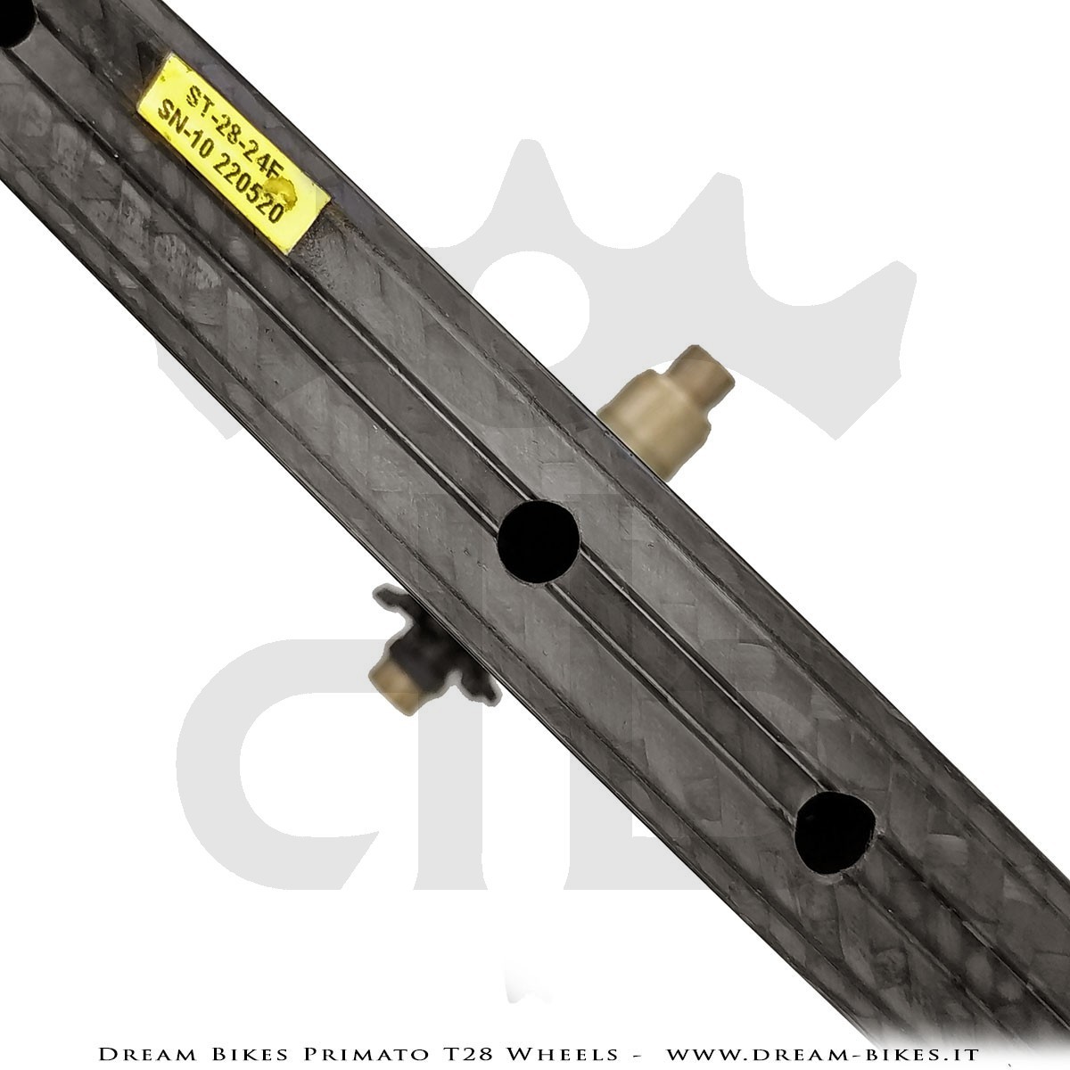 GrigioCarbonio Primato T28 Ruote Disc Tubolare - 820 gr.