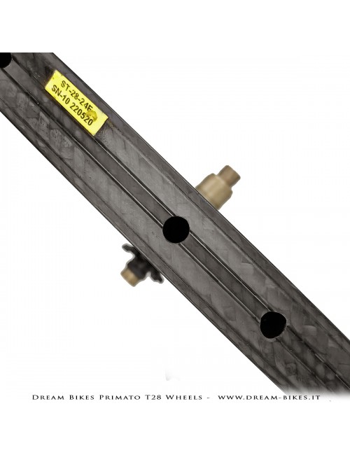 GrigioCarbonio Primato T28 Ruote Disc Tubolare - 820 gr.
